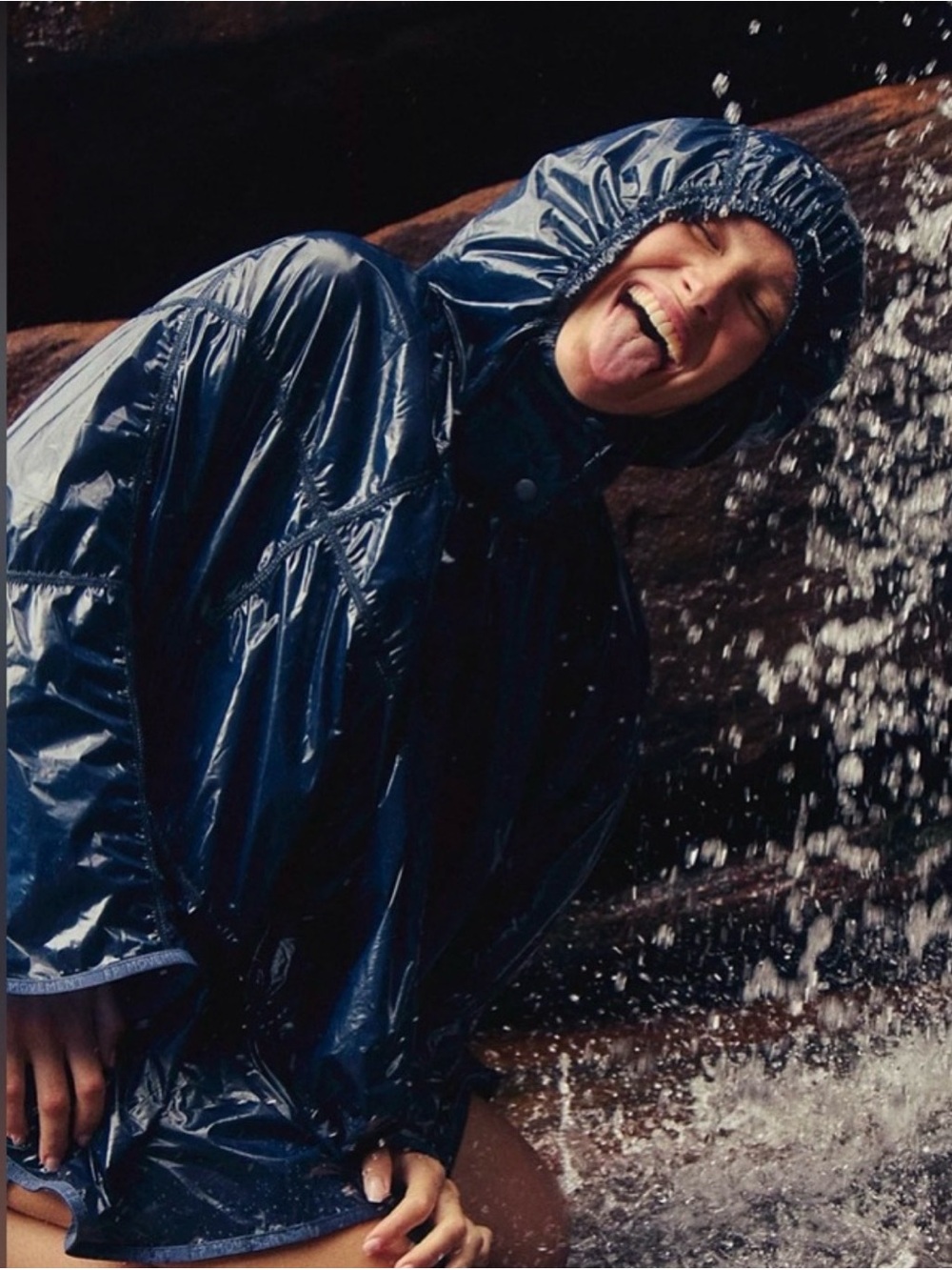 FP Movement by FREE PEOPLE | Rain Drop Packable Poncho | NWT - Picture 3 of 5